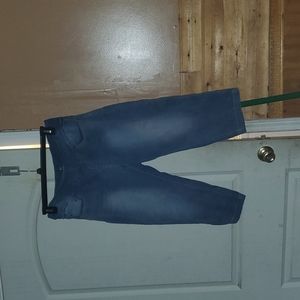 Pull-on denim Bermuda shorts